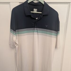 Callaway Men's Polo Shirt in Navy and White
